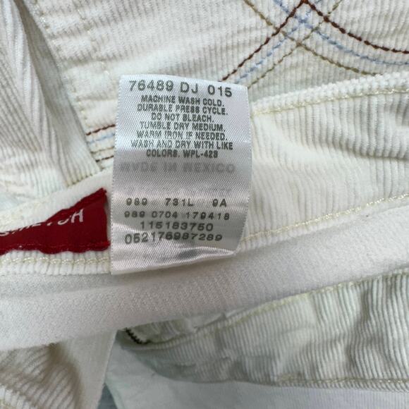 Levi's Superlow Stretch WMNS 7 JR M White Bootcut Slim Fit 76489 DJ 015 Ankle - Picture 4 of 14